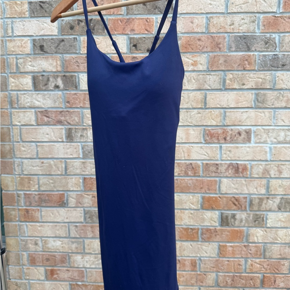 HALARA Navy Blue Mini Dress with shorts